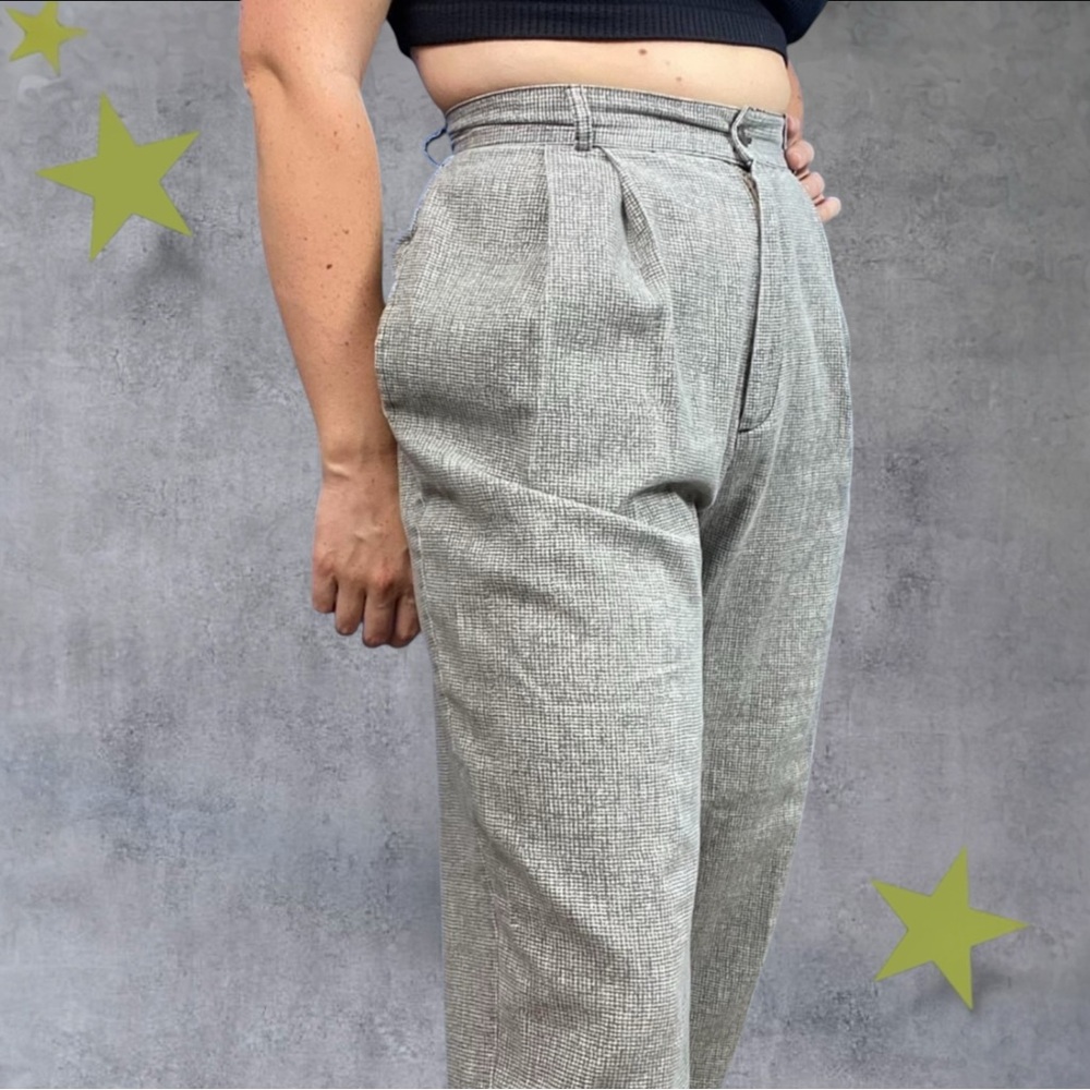 Vintage Charcoal Gray Dress Pants‎